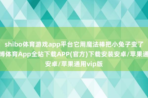 shibo体育游戏app平台它用魔法棒把小兔子变了追念-世博体育App全站下载APP(官方)下载安装安卓/苹果通用vip版