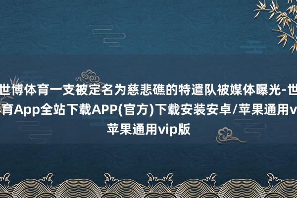 世博体育一支被定名为慈悲礁的特遣队被媒体曝光-世博体育App全站下载APP(官方)下载安装安卓/苹果通用vip版