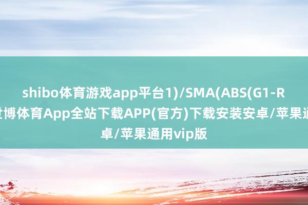 shibo体育游戏app平台1)/SMA(ABS(G1-REF(G1-世博体育App全站下载APP(官方)下载安装安卓/苹果通用vip版